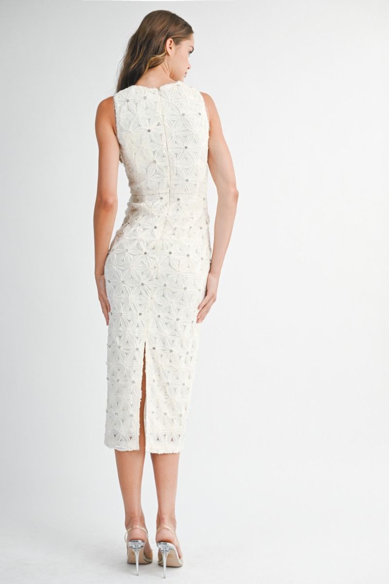 Mina Applique Midi Dress