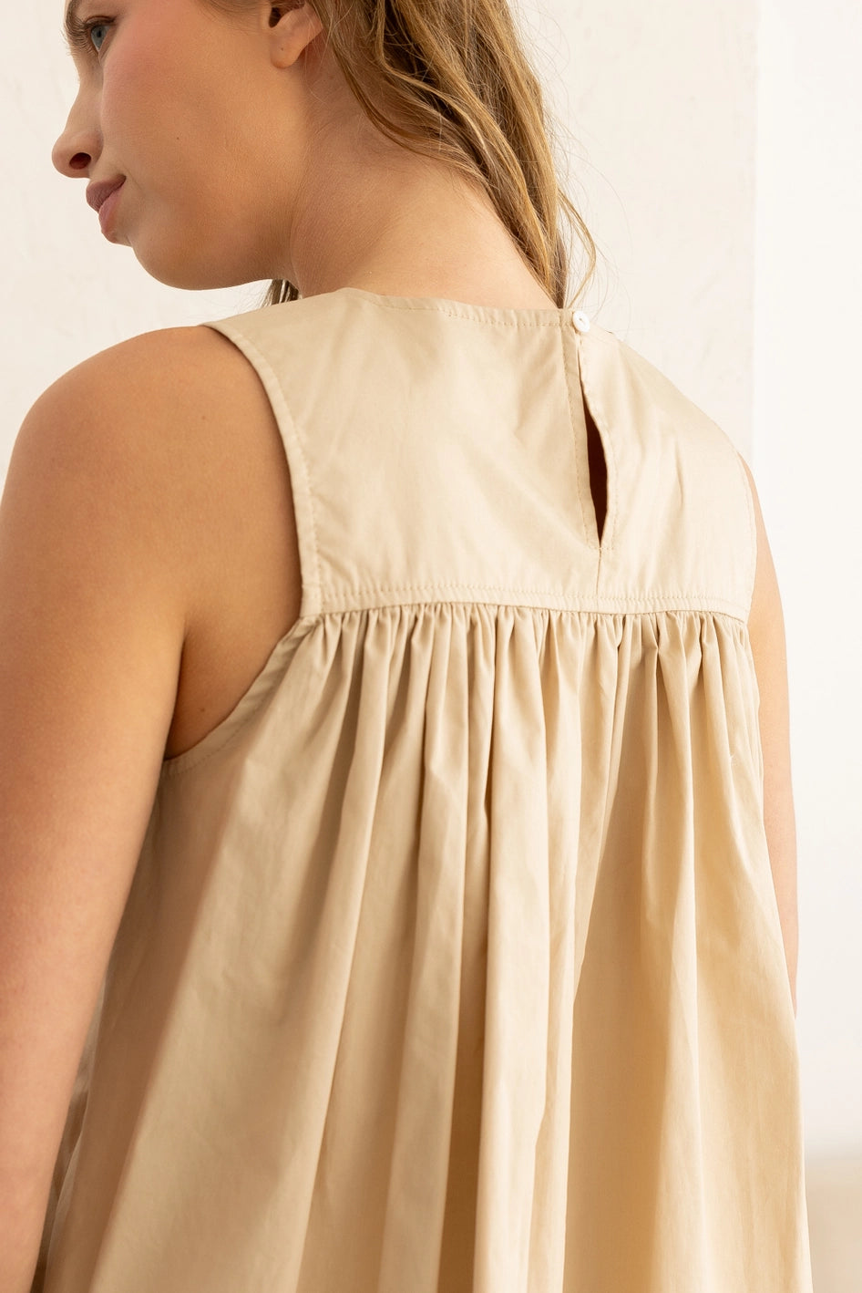 Amelia Sleeveless Ruffle Top