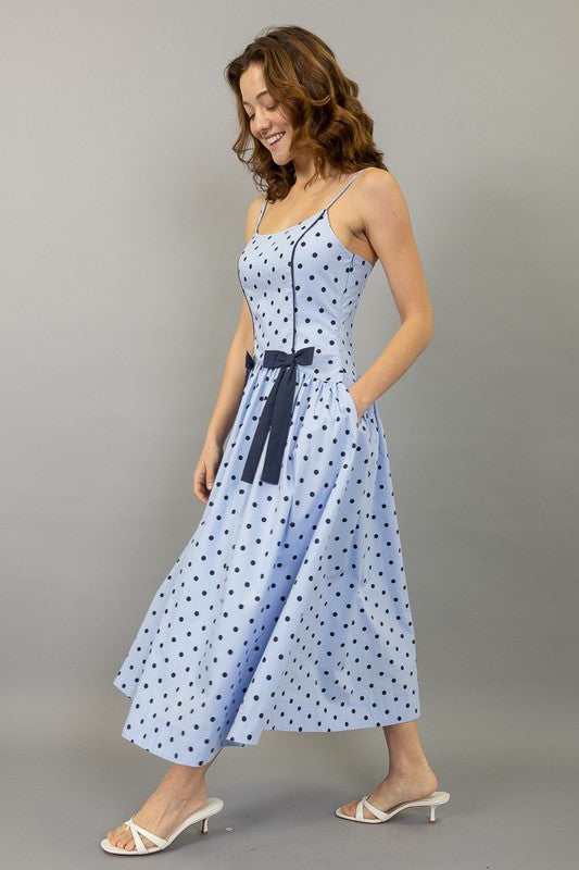 Dottie Polka Dot Midi Dress