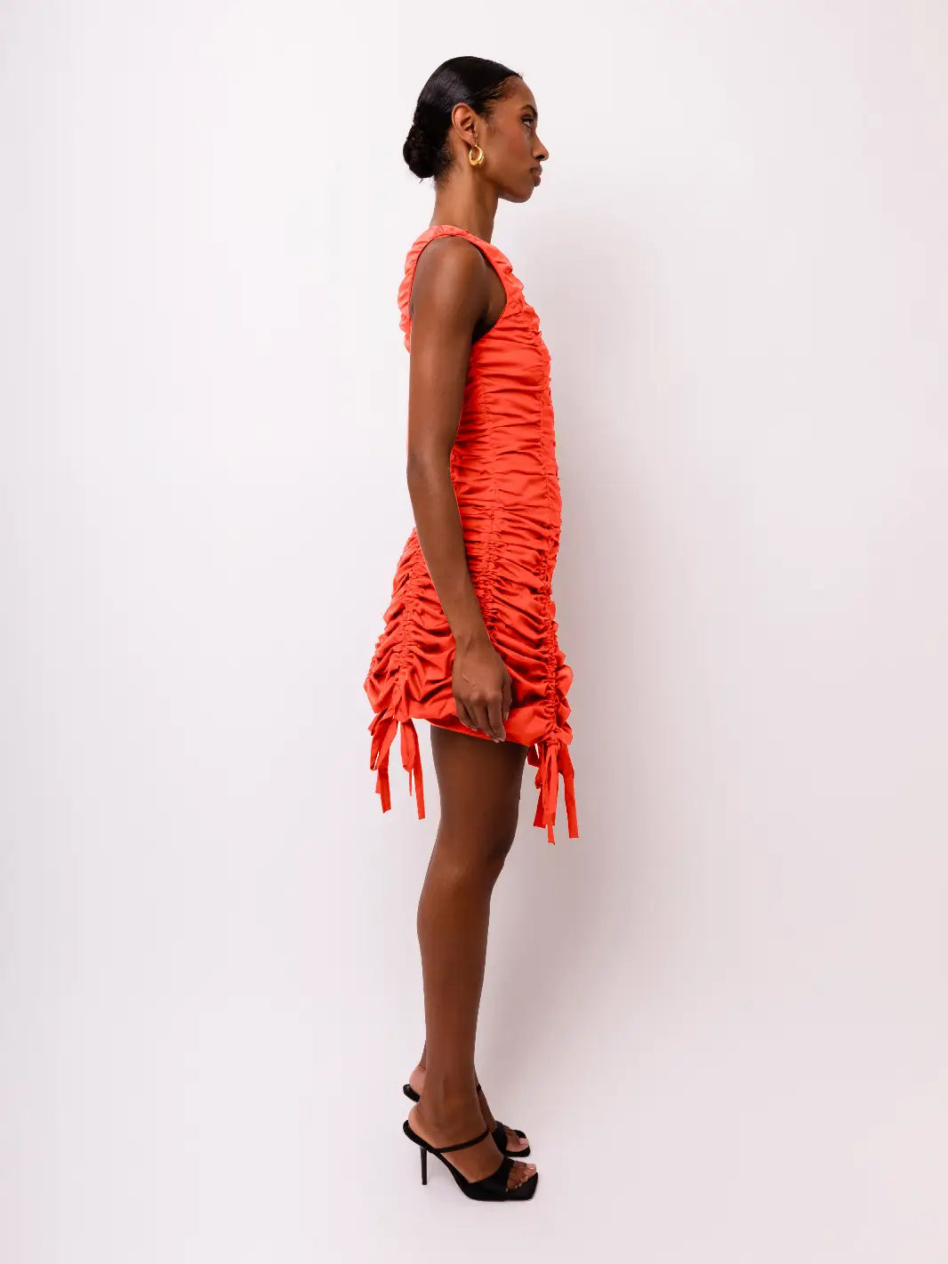 Erin Ruche Mini Dress