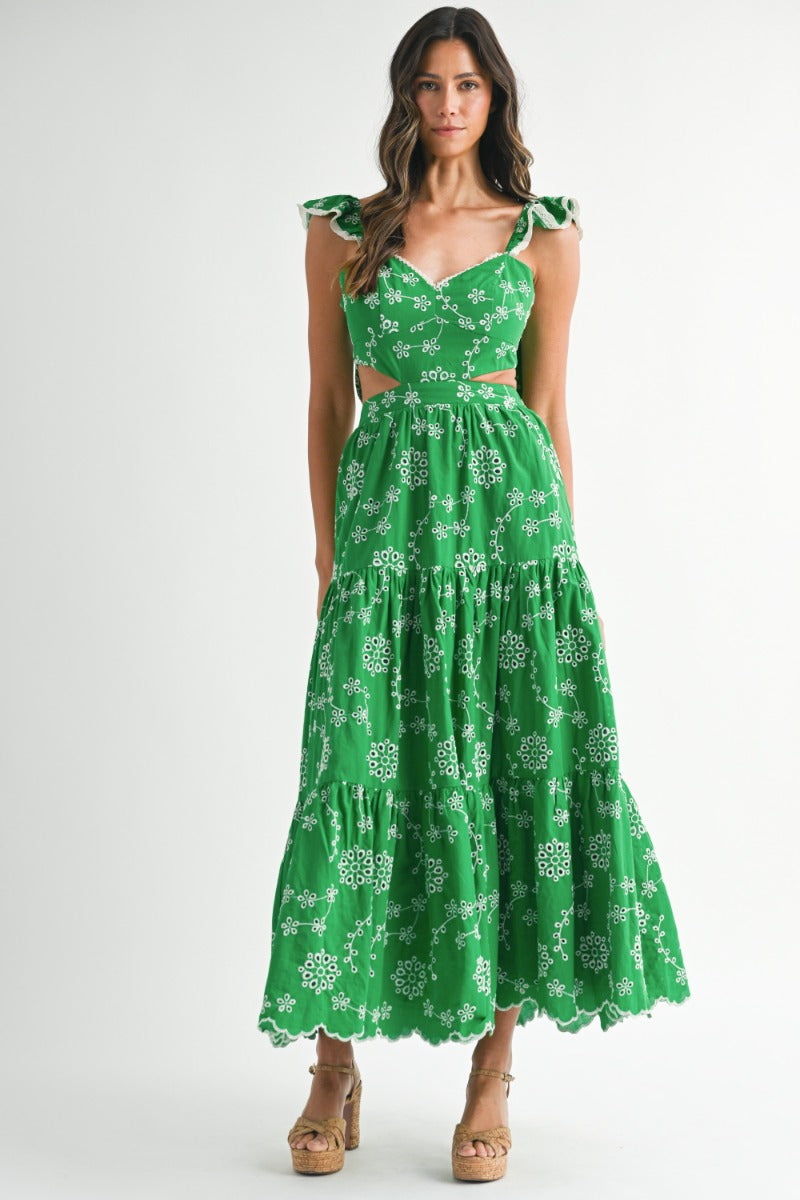 Garrison Eyelet Midi Dress