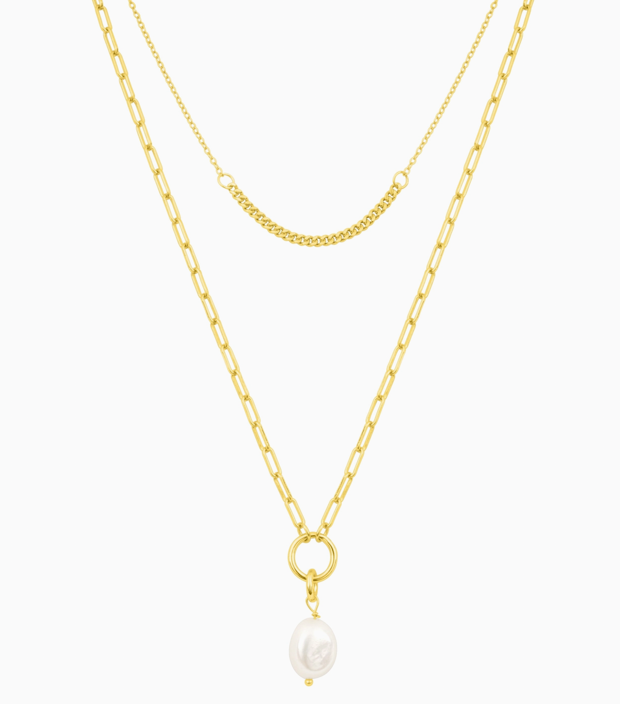 Emily Pearl Layer Necklace