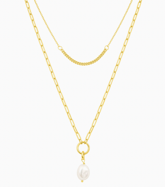 Emily Pearl Layer Necklace