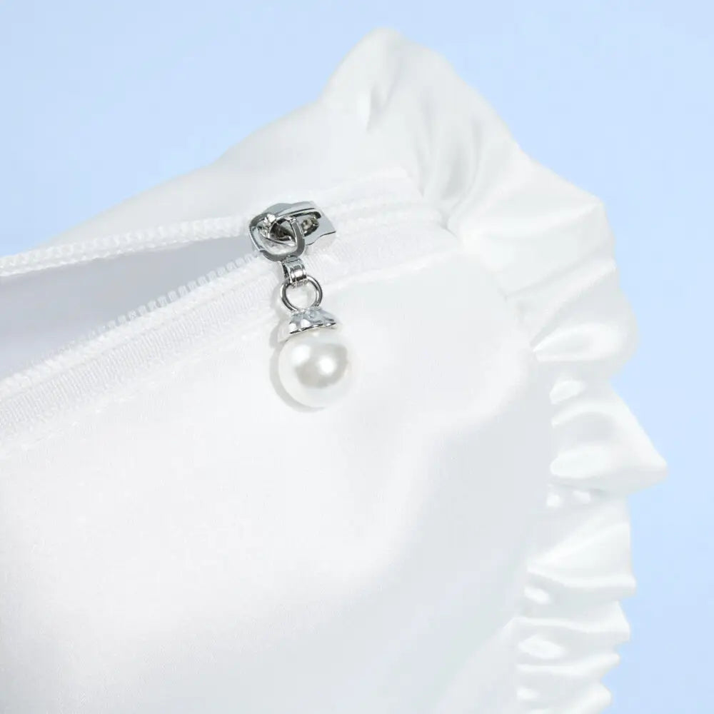 Bride Beauty Cosmetic Bag - Embroidered Satin