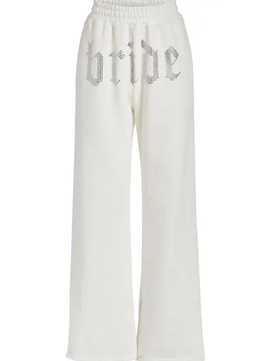Bride High Rise Wide Leg Slit BRIDEMERCH Sweat Pants