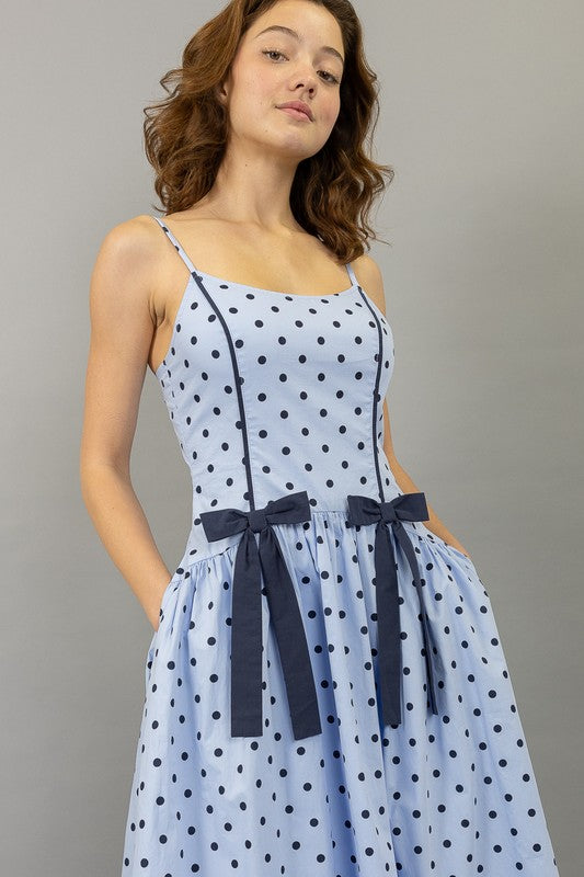 Dottie Polka Dot Midi Dress