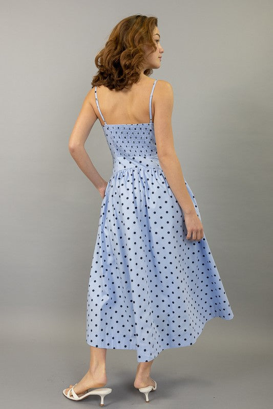 Dottie Polka Dot Midi Dress