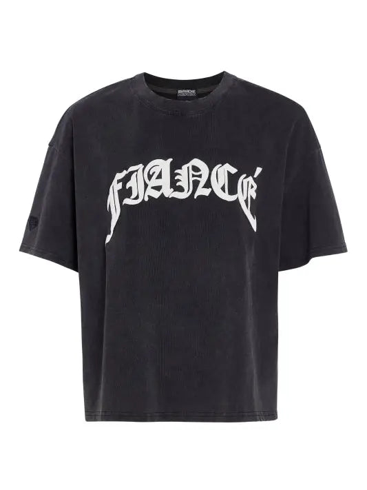 Fiance Crew Washed Black BRIDEMERCH Tee