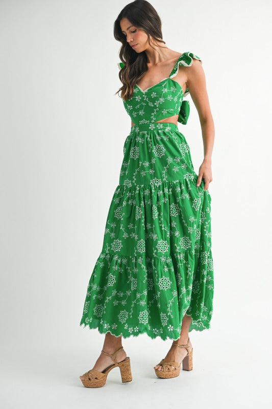 Garrison Eyelet Midi Dress