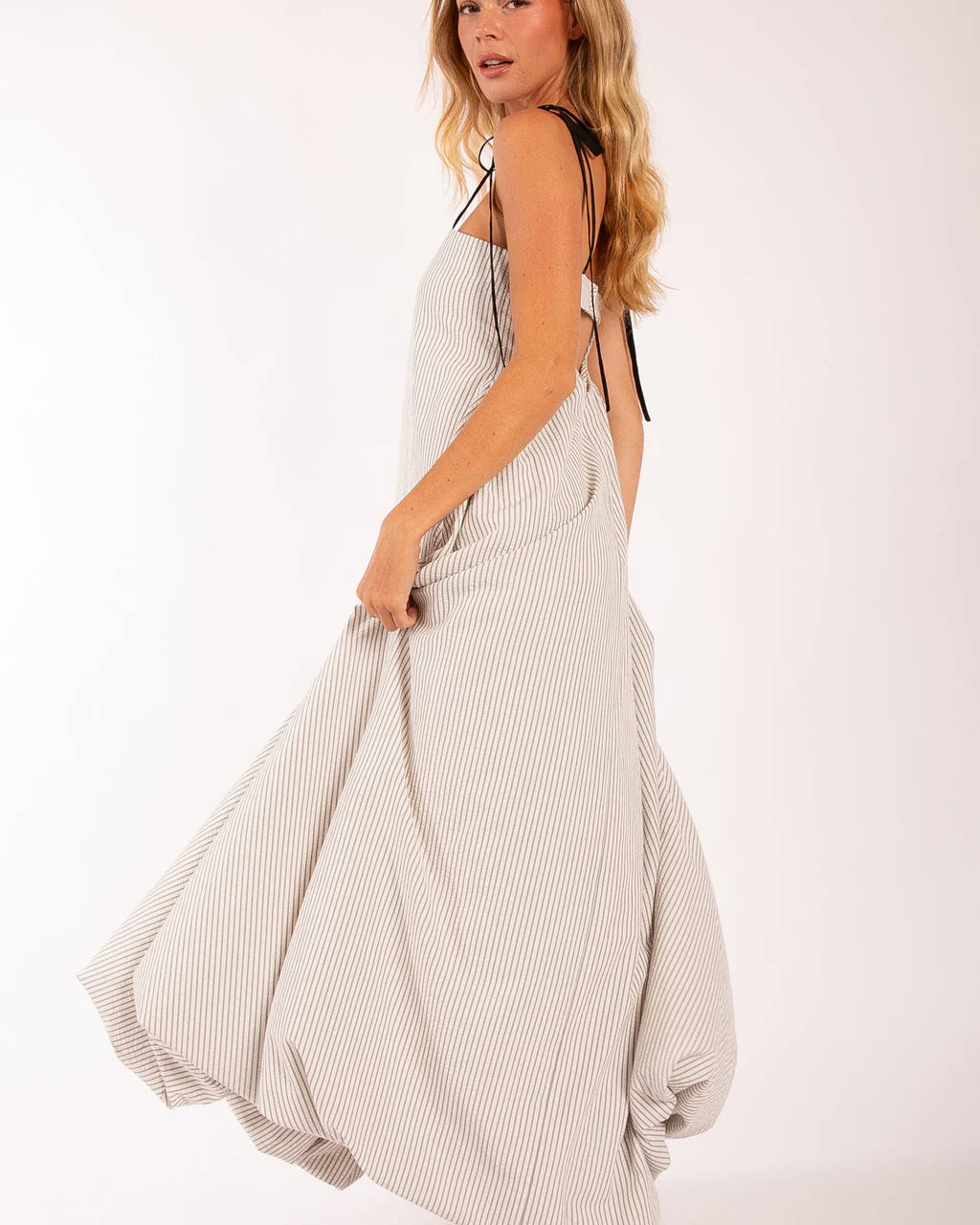 Evelyn Pin-Striped Dress