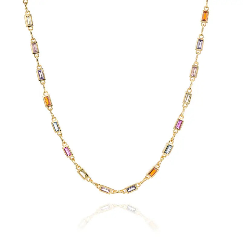Riley Multi-Color Stone Necklace