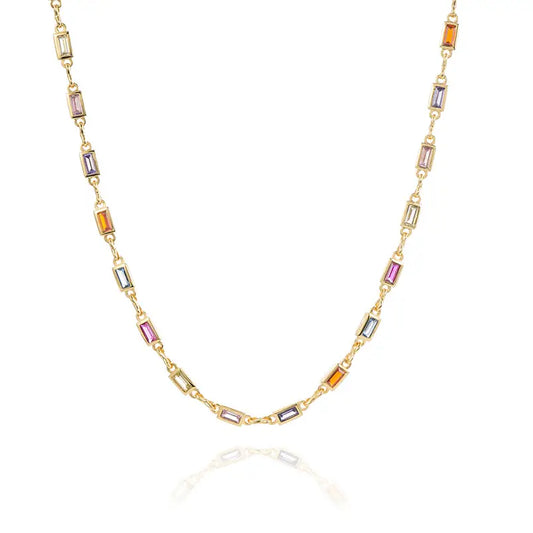 Riley Multi-Color Stone Necklace