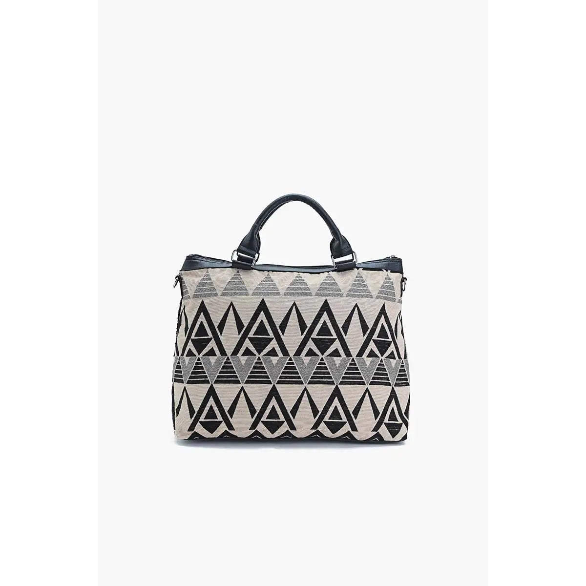 Modern Art-Inspired Embellished Tote